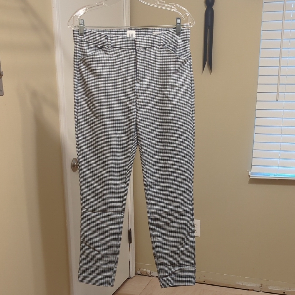 Men's Black and White Checkered Pants